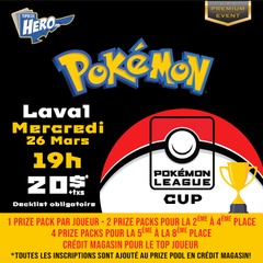 Pokemon League Cup 26 Mars 19h